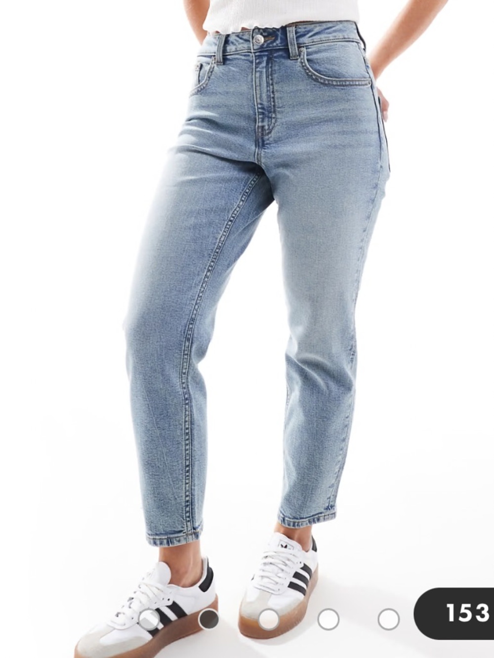 High-Rise Strigid Mom Jeans - Picture 8 of 8